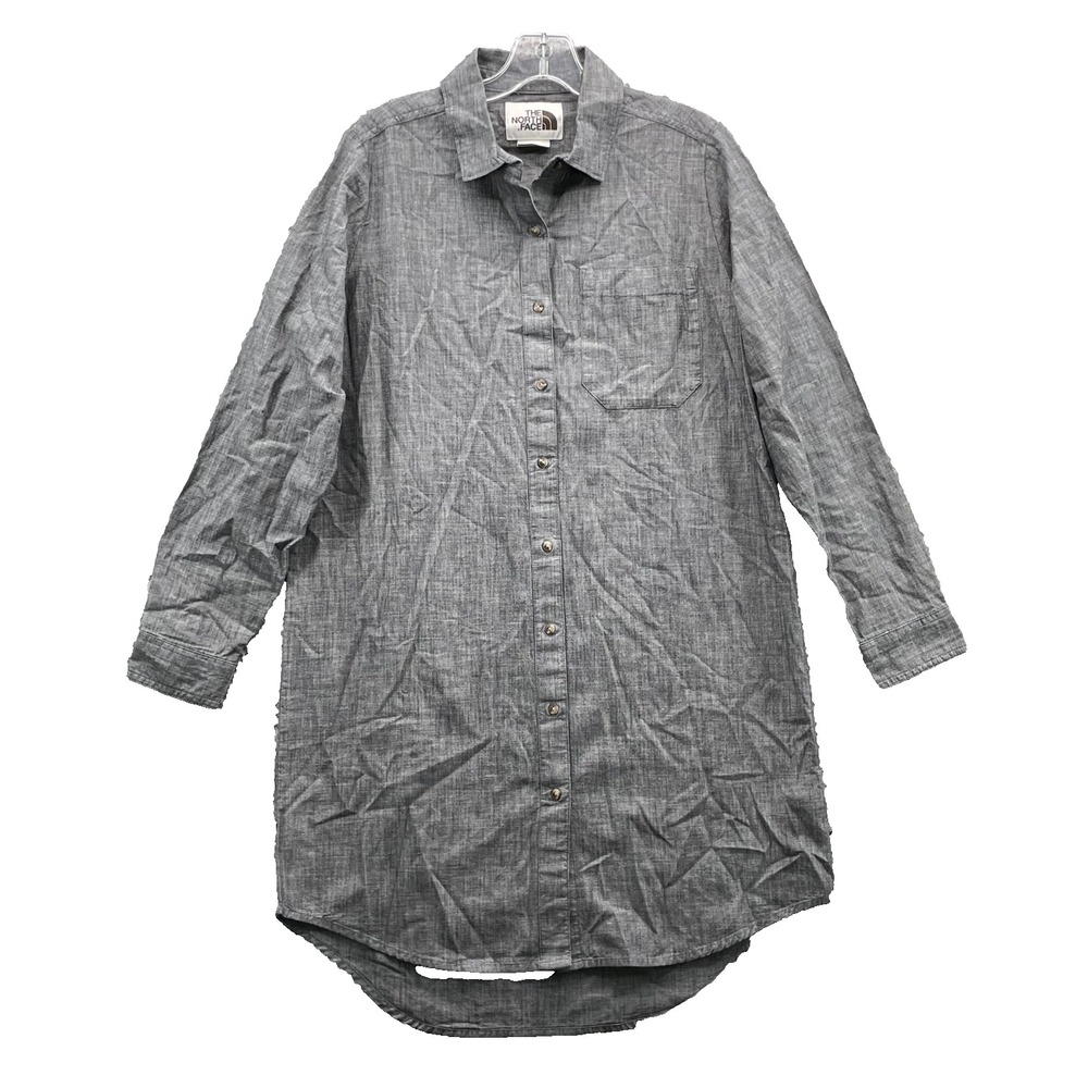 Patagonia‎ Button Down Shirt Dress Women's Medium Western Boho Outdoor Gorpcore